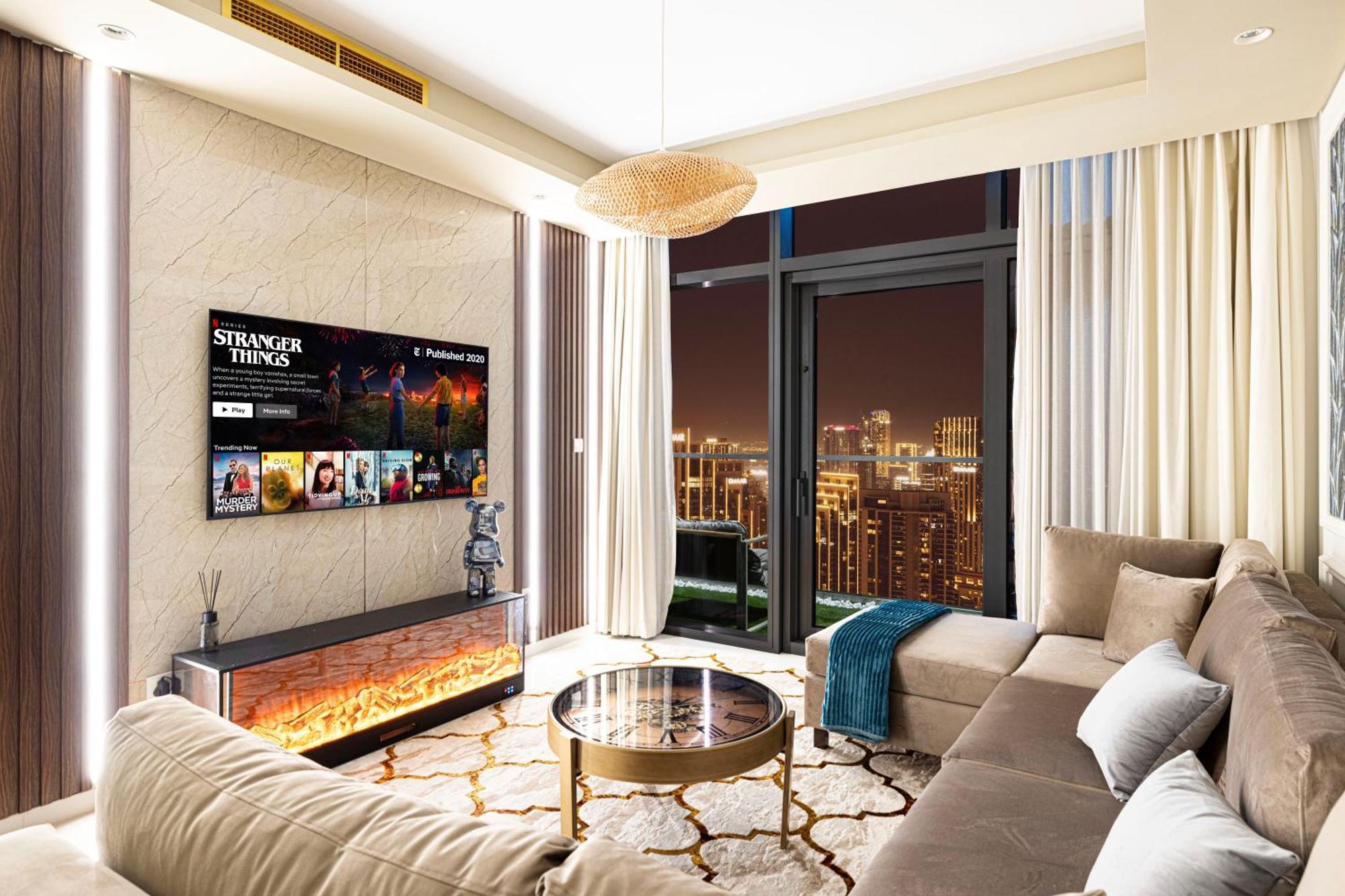 Sky Palace With Burj Views & Downtown's Rooftop Pool, 3br In Paramount Midtown Apartment *
